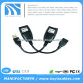 USB 2.0 RJ45 Cat5 / 5e / 6 adaptador de cabo de extensão até 150FT 50M